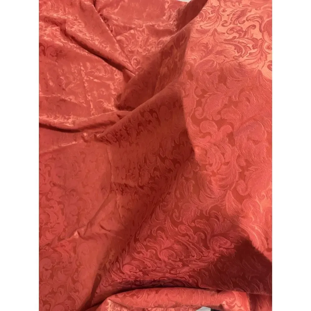 Proflax German Damask Tablecloth 154x97 Red Large Cotton Blend Elegant